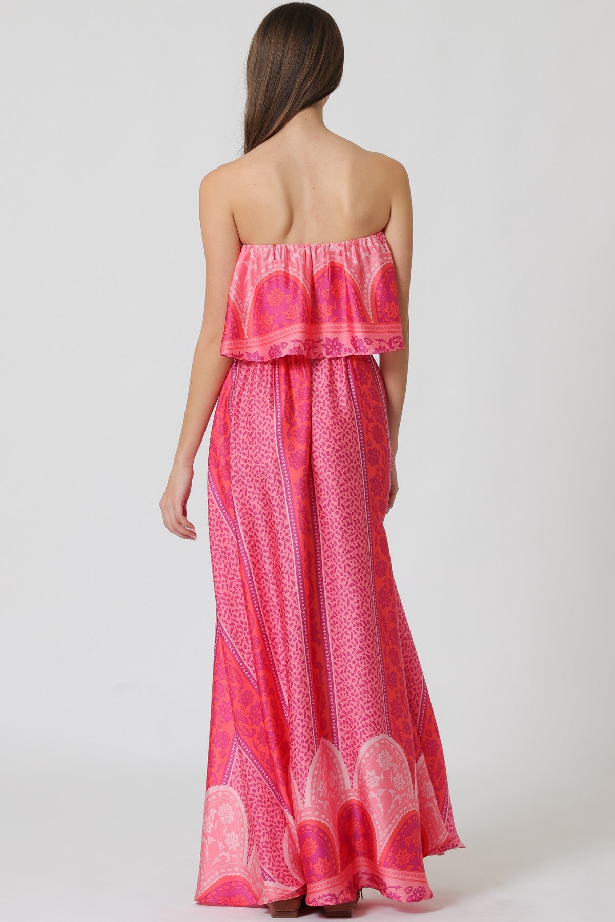 Marakesh Ruffle Tube Maxi Dress