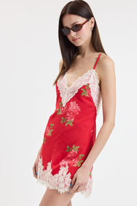 Rosebud Mini Slip Dress