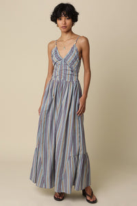 Enya Striped Maxi Dress
