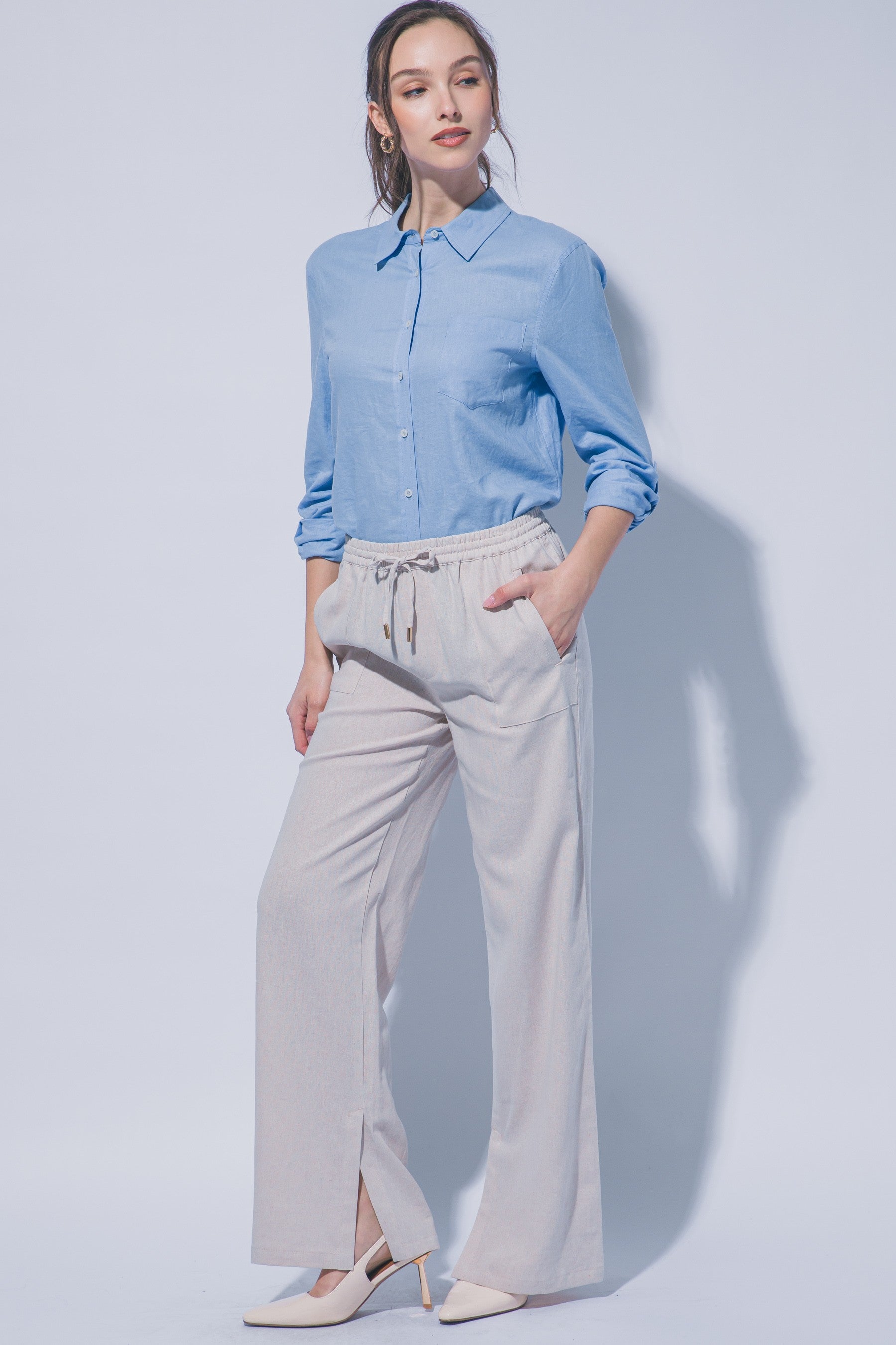 Drawstring Linen Pant MORE COLORS