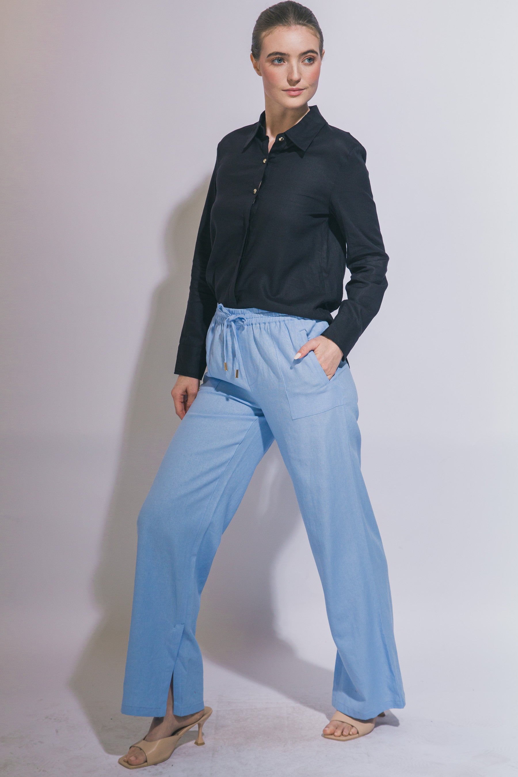 Drawstring Linen Pant MORE COLORS