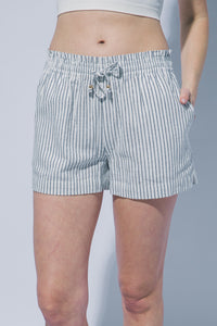 Linen Blend Striped Shorts MORE COLORS