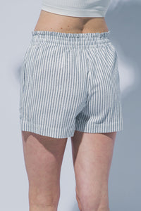 Linen Blend Striped Shorts MORE COLORS