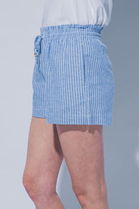 Linen Blend Striped Shorts MORE COLORS