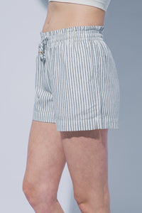 Linen Blend Striped Shorts MORE COLORS