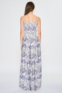 Tassels & Tropics Smocked Maxi Jumpsuit
