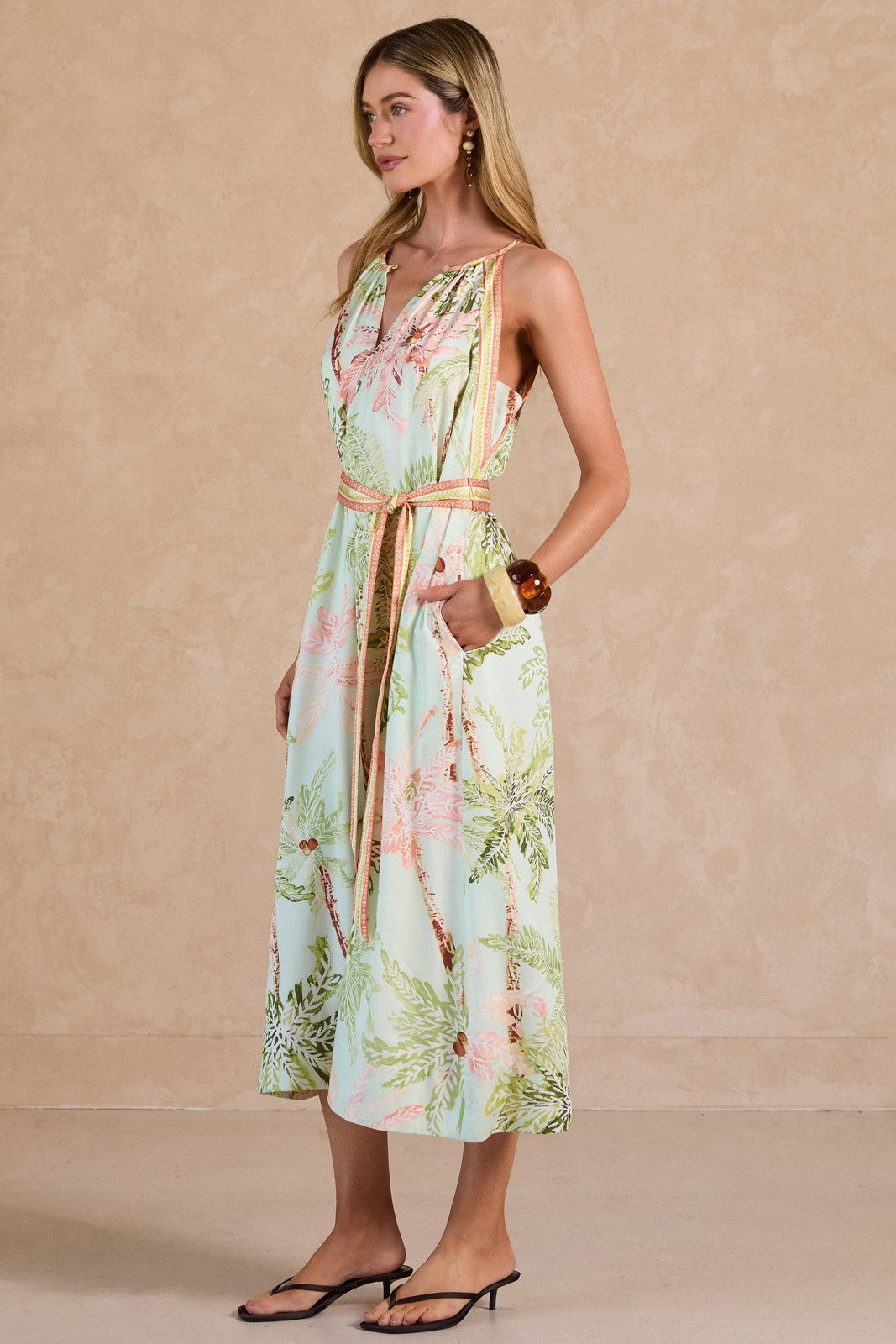 Tropical Dreams Halter Maxi Dress