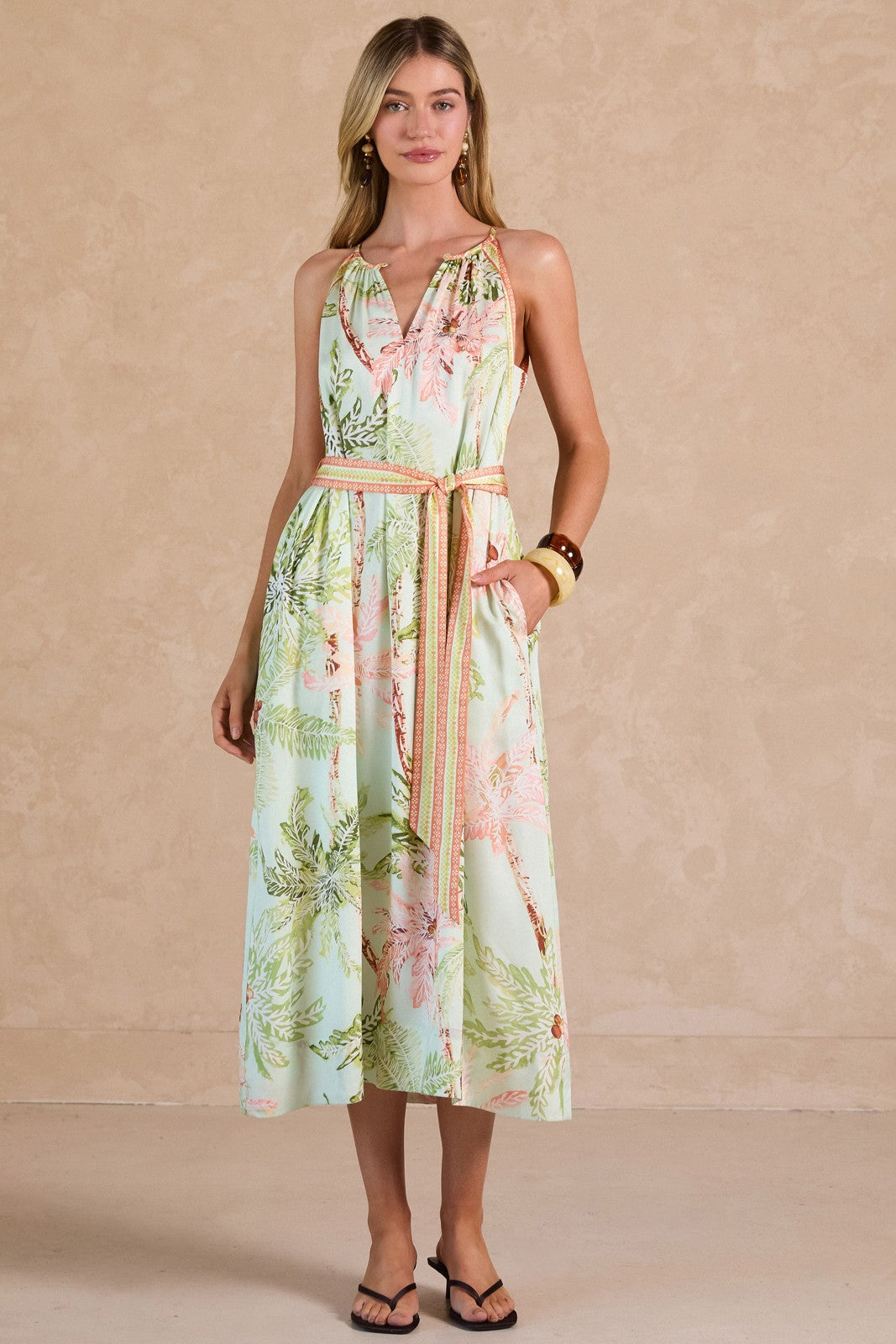 Tropical Dreams Halter Maxi Dress