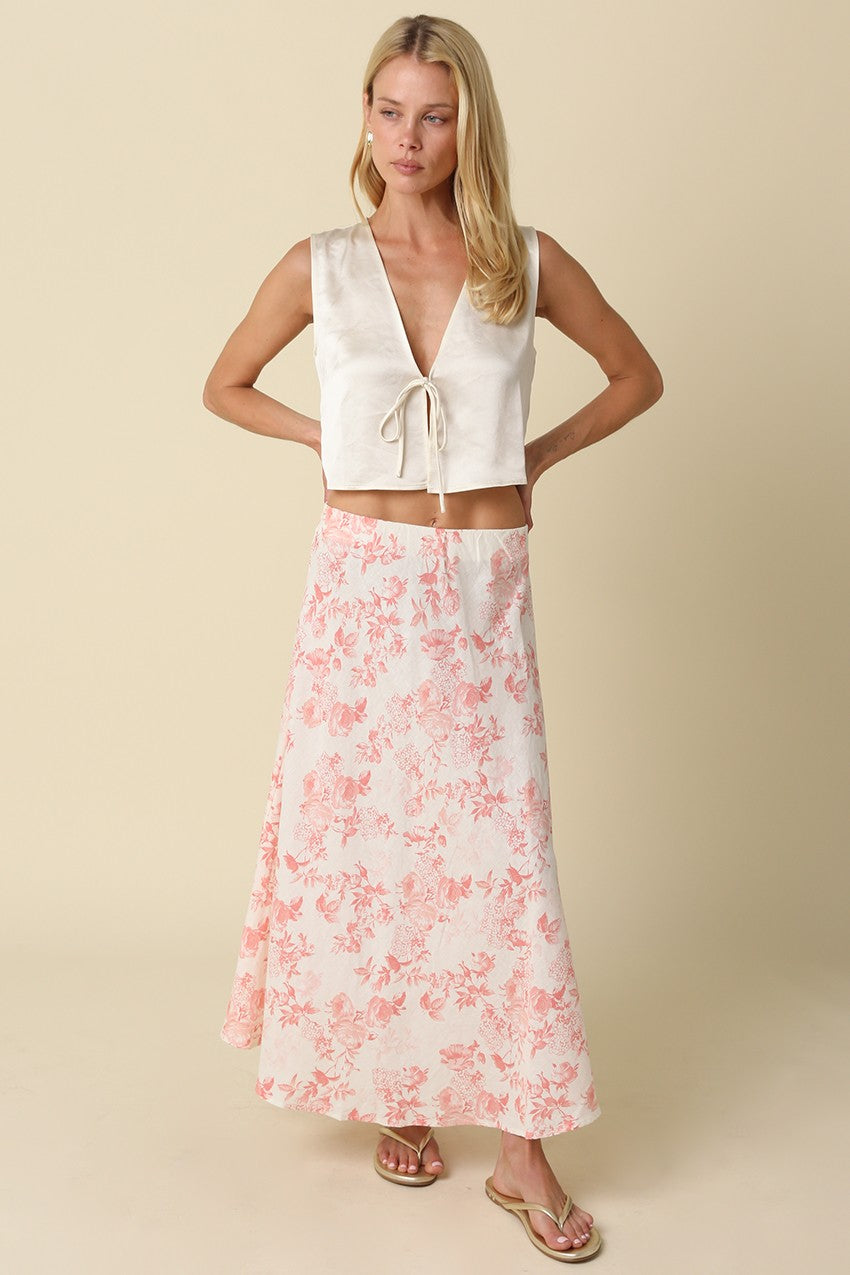 Lily Floral Maxi Skirt