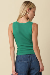 Lila Spit Neck Knit Tank