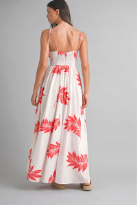 Tropical Print Maxi Dress