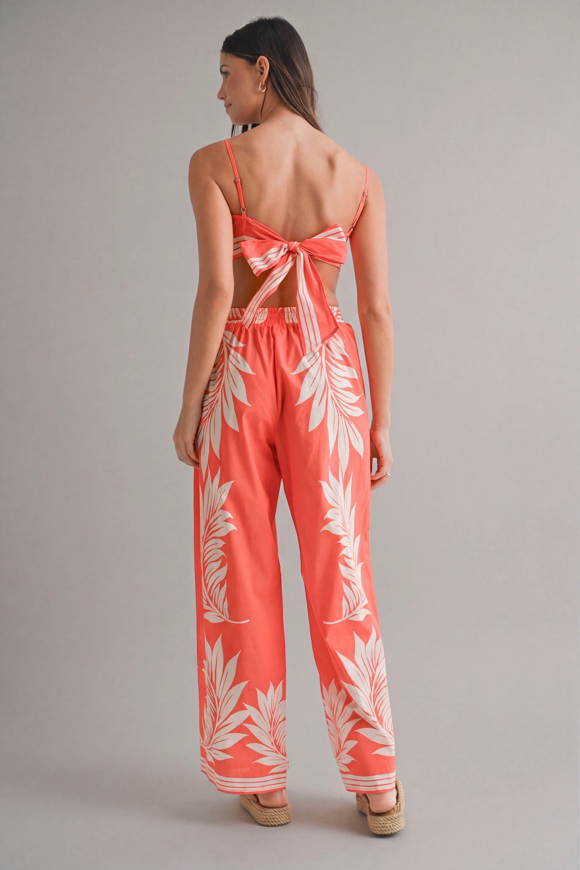 The Isle Life Two Piece Scarf Top and Pant Set