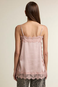 Rosalind Satin Lace Trim Cami Top