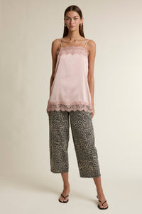 Rosalind Satin Lace Trim Cami Top