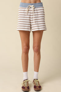 Aspen Stripe Lounge Top & Shorts Set