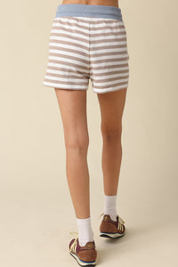 Aspen Stripe Lounge Top & Shorts Set