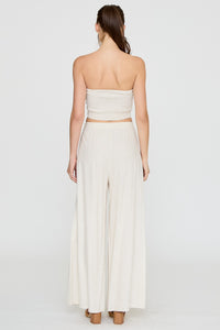 Sienna Twist Front Tube Top & Wide Leg Pants Set