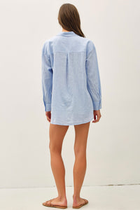 Marbella Linen Cotton Button Down Shirt