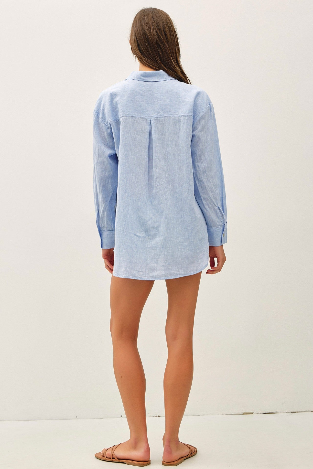 Marbella Linen Cotton Button Down Shirt