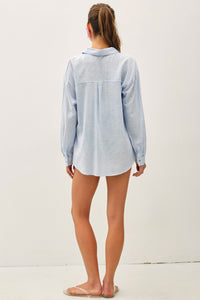 Monday Morning Pinstripe Button Down Shirt