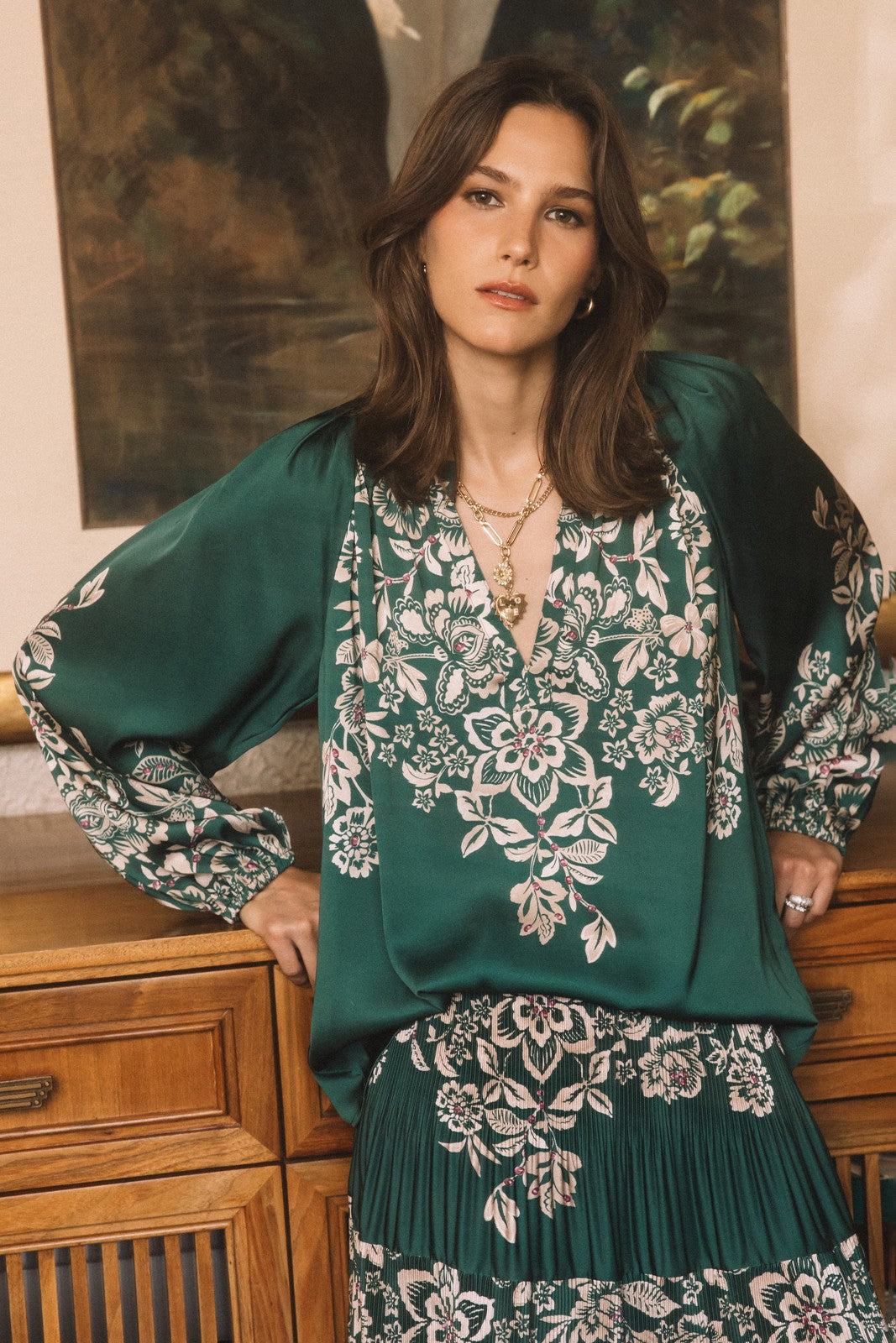 Juneau Floral Detail Blouse