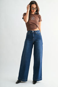 Ronin High Rise Full Lengeth Wide Leg Jean