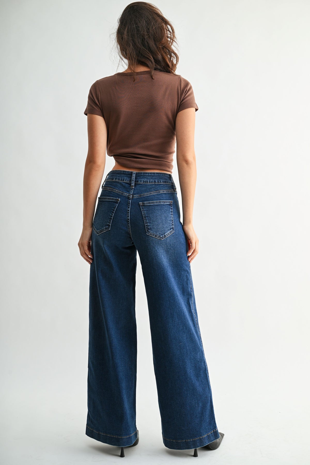 Ronin High Rise Full Lengeth Wide Leg Jean