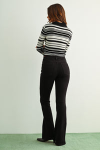 Taylor Skinny Flare Jean in Black