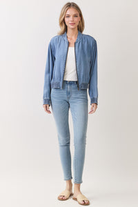 Cloud Nine Tencel Denim Bomber Jacket