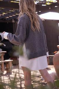 Greyson Layered Knit Sweater Dress