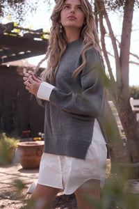 Greyson Layered Knit Sweater Dress