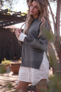 Greyson Layered Knit Sweater Dress