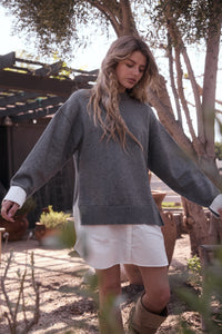Greyson Layered Knit Sweater Dress