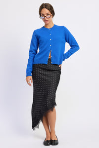 Baby You're a Star Cardigan in Cobalt