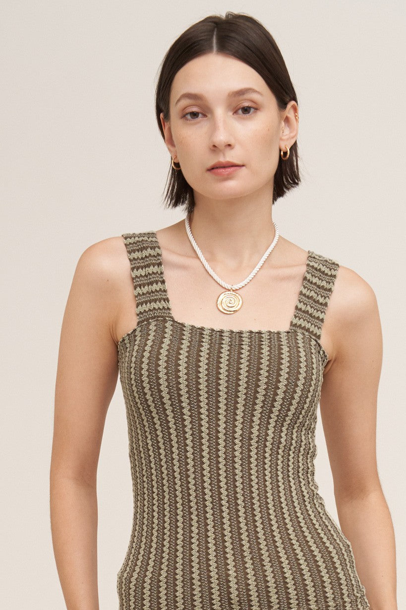 Pointelle Square Top