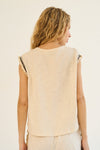 Lulu Ruffle Trim Sleeveless Tank