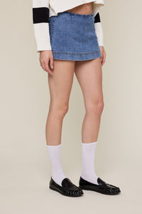 Micro Mini Denim Skort
