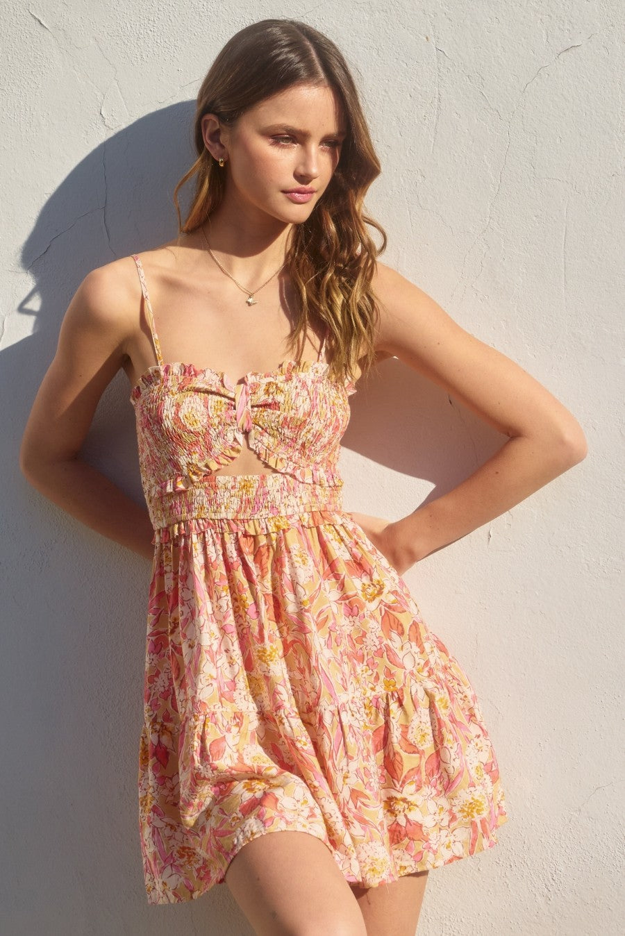 Maybe Baby Smocked Top Mini Dress