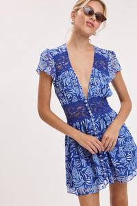 The Willows Plunging V Mini Dress