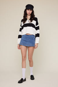 Micro Mini Denim Skort