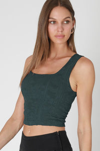 Look My Way Double Lace Square Crop Top MORE COLORS