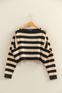Striped Cropped Sweater