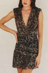 Night Rhythm Animal Print Metallic Micro Mini