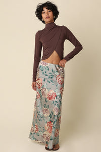 Cecile Floral Column Maxi Skirt