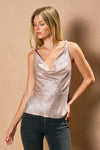 Champagne Dreams Cowl Neck Blouse