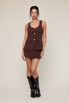 Vest Top and Slim Mini Skirt Set