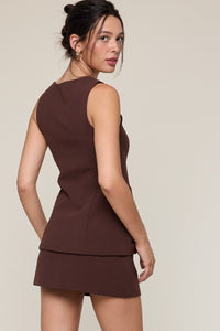 Vest Top and Slim Mini Skirt Set
