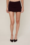 Christina Knit Sweater Skirt in Chocolate