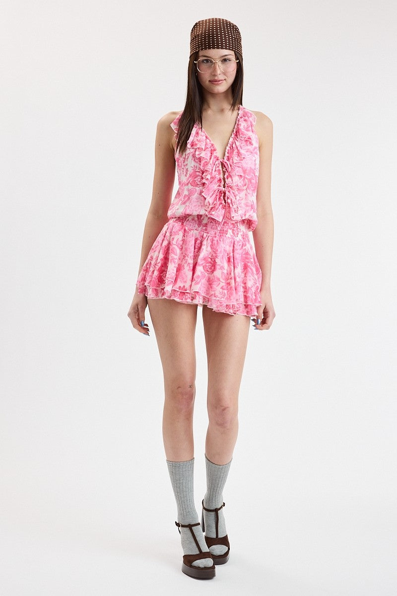 Isla Ruffle Layer Mini Dress
