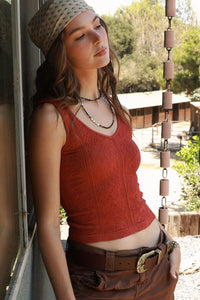 Reversible Texture Lace Top MORE COLORS